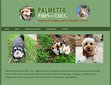 Tablet Screenshot of palmettopawsandtails.com